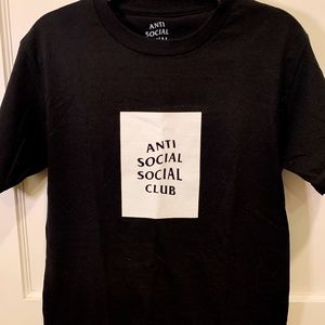Anti Social Social Club black logo tee (small)